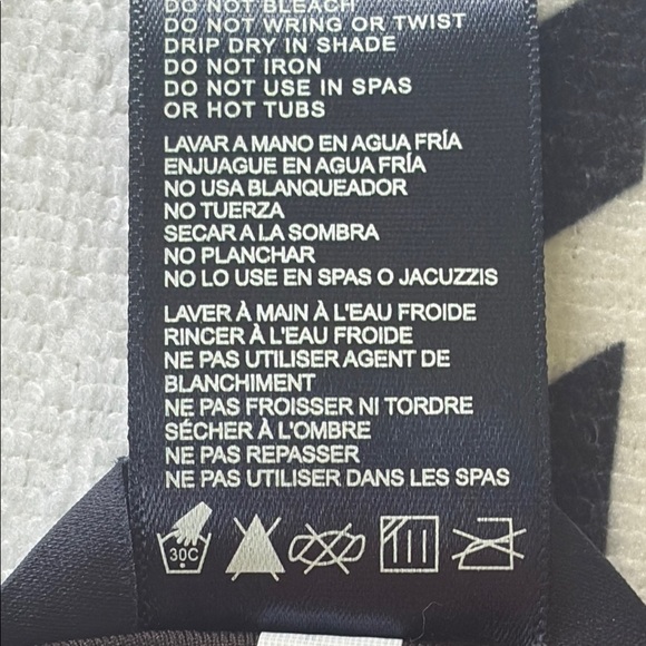 TOMMY HILFIGER Black Ribbed Swimsuit. Size 8 - Picture 8 of 9